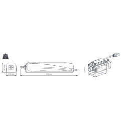 Dimensiones de la bomba de drenaje Silent+ Mini Aqua