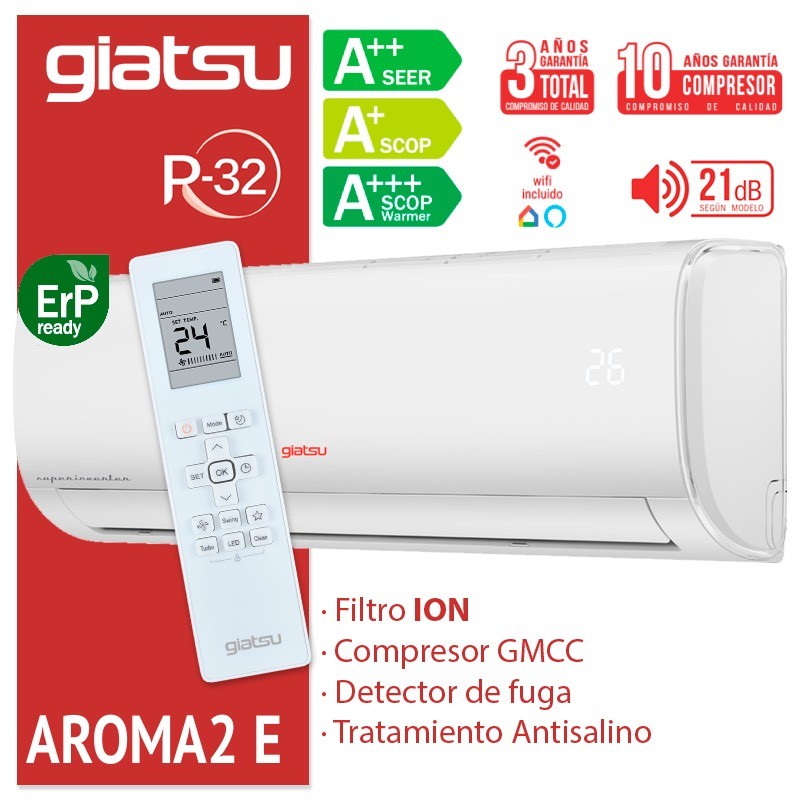 Aire Acondicionado Giatsu Aroma 2 GIA-S18AR2E-R32