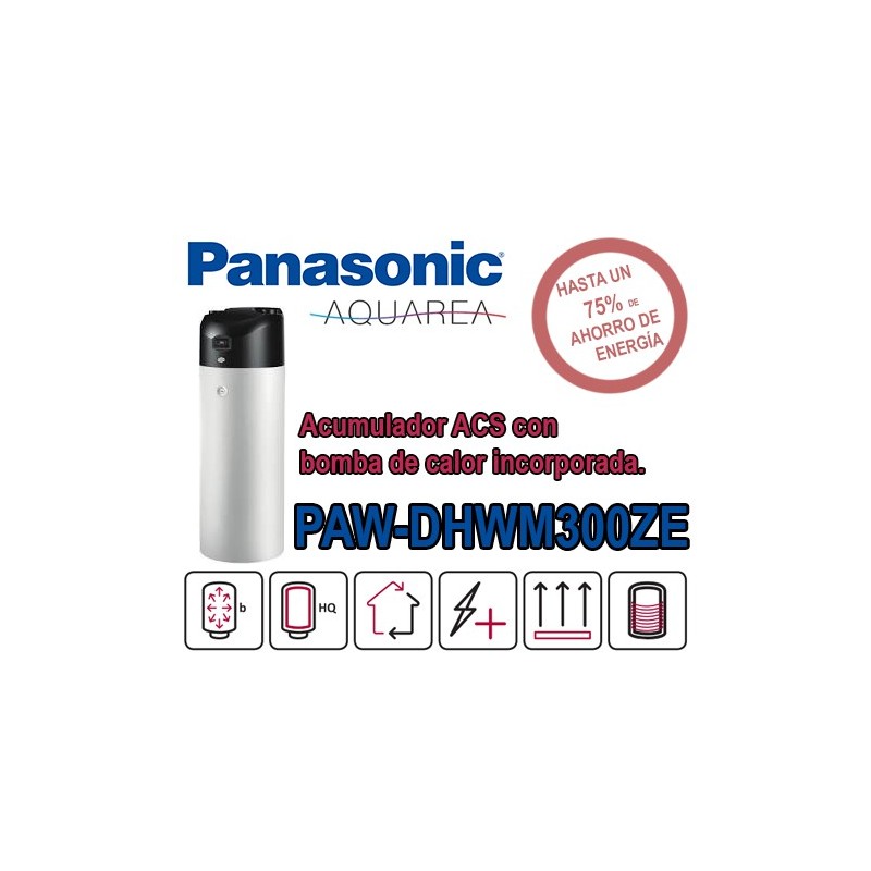 Bomba de calor  ACS Panasonic Aquarea PAW-DHWM300ZE