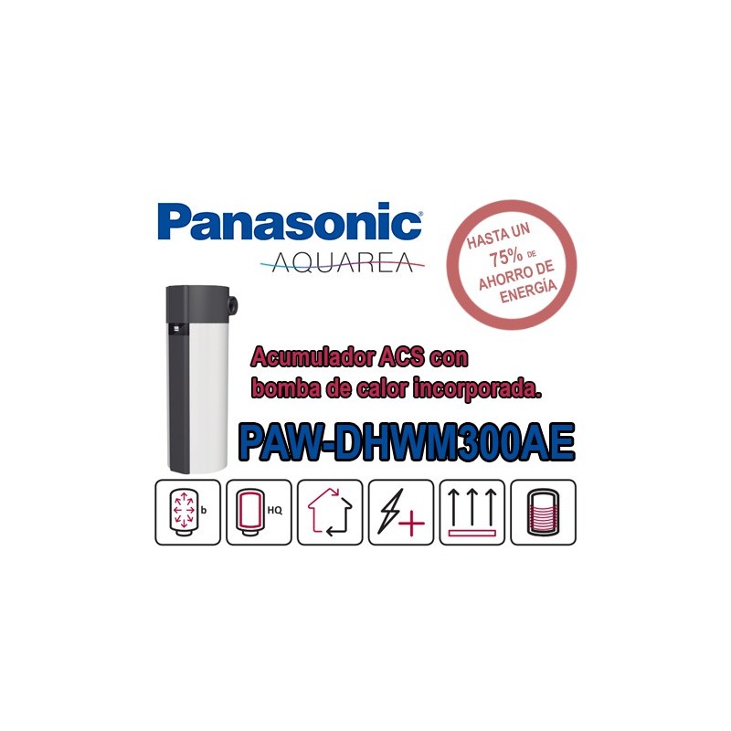 Bomba de calor ACS Panasonic Aquarea PAW-DHWM300AE