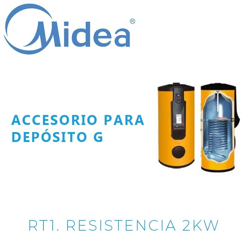 Midea RT1 resistencia 2 kW con termostato