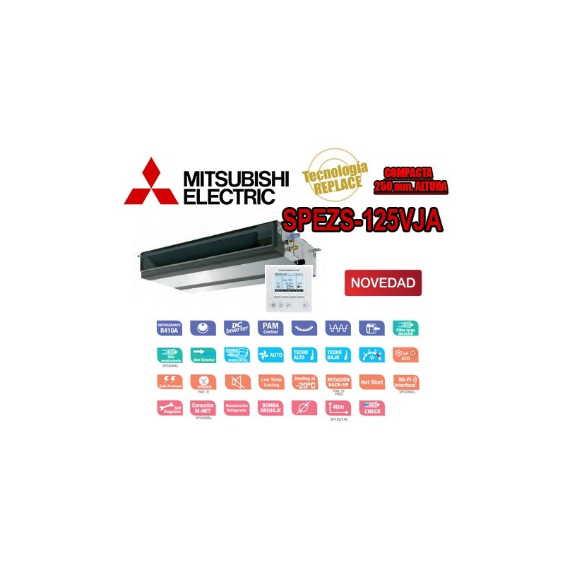 Mitsubishi Electric SPEZS-125VJA + PAR-31MAA Mitsubishi Electric SPEZS-125VJA + PAR-31MAA
