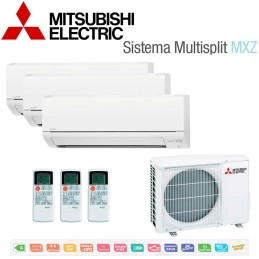 Mitsubishi Electric 3x1 MSZ-DM25VA + MSZ-DM25VA + MSZ-DM35VA + MXZ-3DM50VA