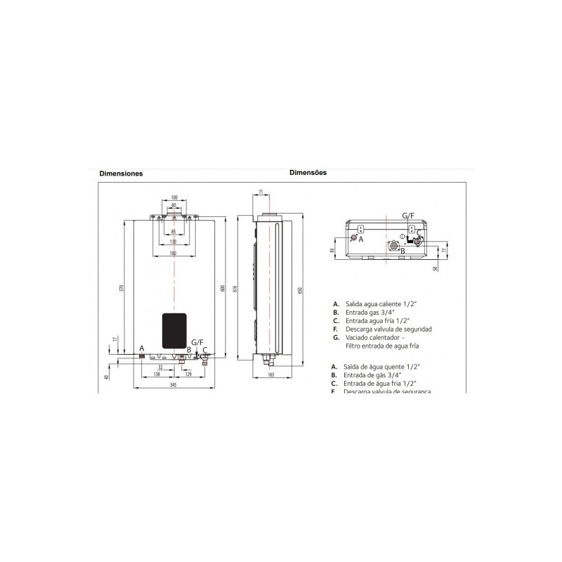 Ariston, Next Evo X - Calentador de Agua Butano 11L/min