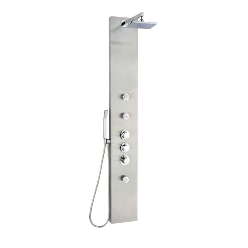 Columna para ducha termostática 3 funciones inox. Stillö Murano ✓