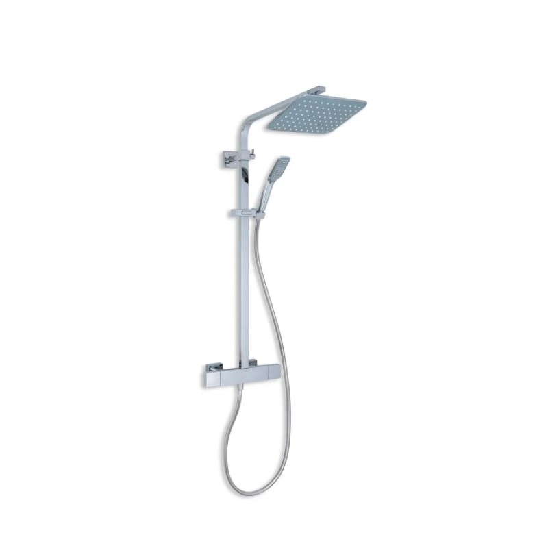 Columna de grifería para ducha Stillö Iris con mezclador termostático cromo