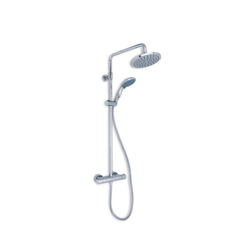 Columna de grifería para ducha Stillö Capri con mezclador termostático cromo