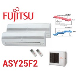 2X1 Fujitsu ASY25F2 2400+2400 SOLO FRIO
