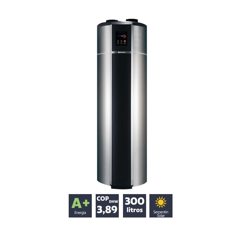Bomba de calor para ACS Johnson MANANTIAL300S con Solar Coil