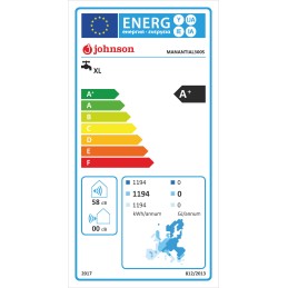 Etiqueta energética Bomba de calor ACS Johnson MANANTIAL300S
