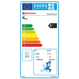 Etiqueta energética Johnson MANANTIAL190 bomba calor ACS