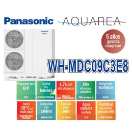 Panasonic Aquarea Mono-Bloc WH-MDC09C3E8