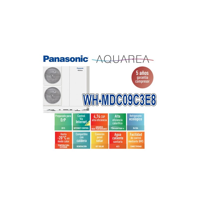 Panasonic Aquarea Mono-Bloc WH-MDC09C3E8